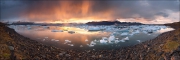 Ice lagoon Jökulsárlón, Iceland • AirPano.com • Photo