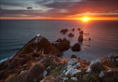 Nugget Point lighthouse, New Zealand • AirPano.com • Photo
