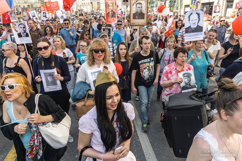 March Immortal Regiment, Moscow, May 9,  2016