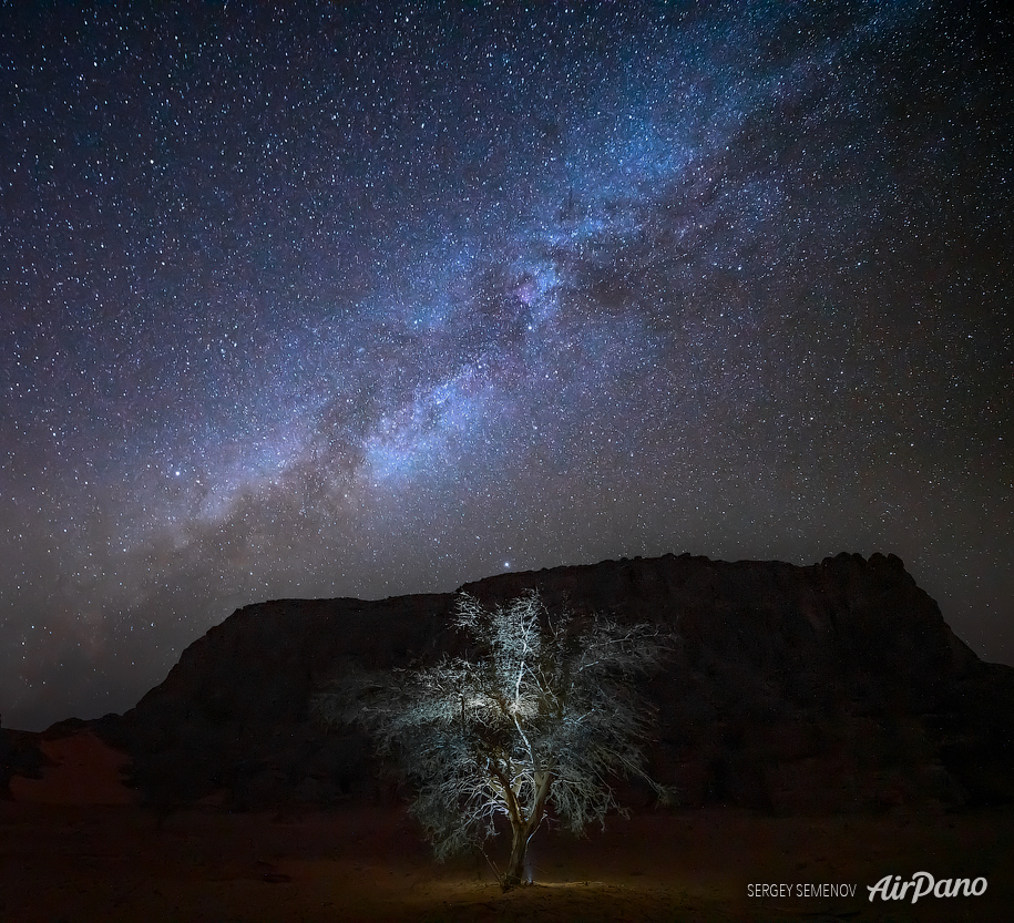 Milky Way above Sahara Desert