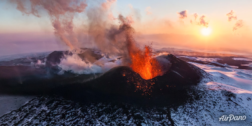 Volcano eruption