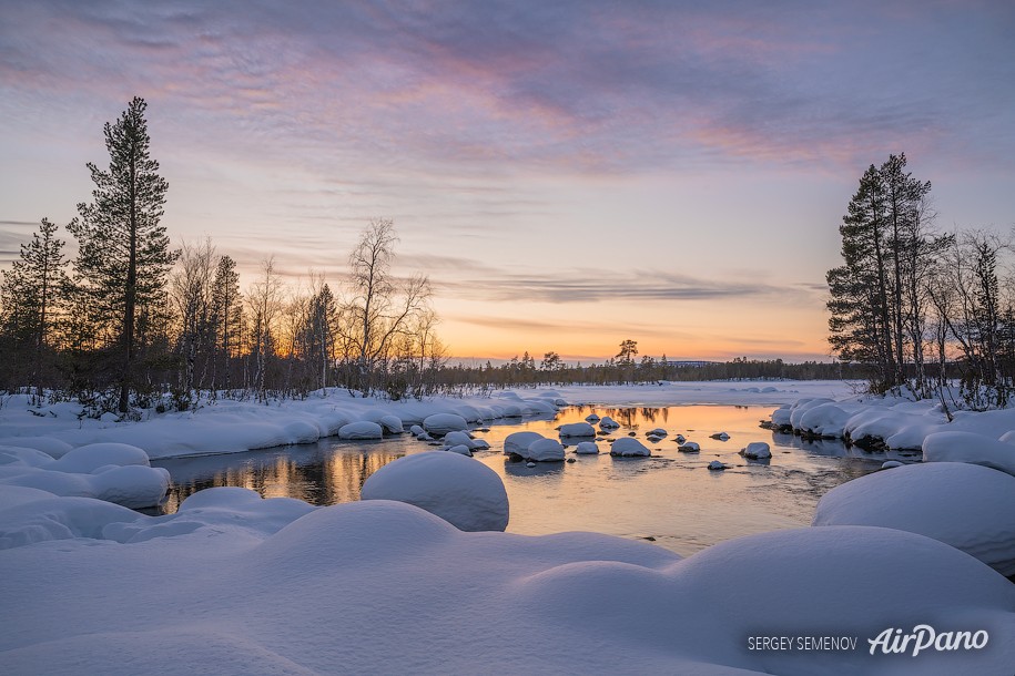 Sunset on the Kola Peninsula