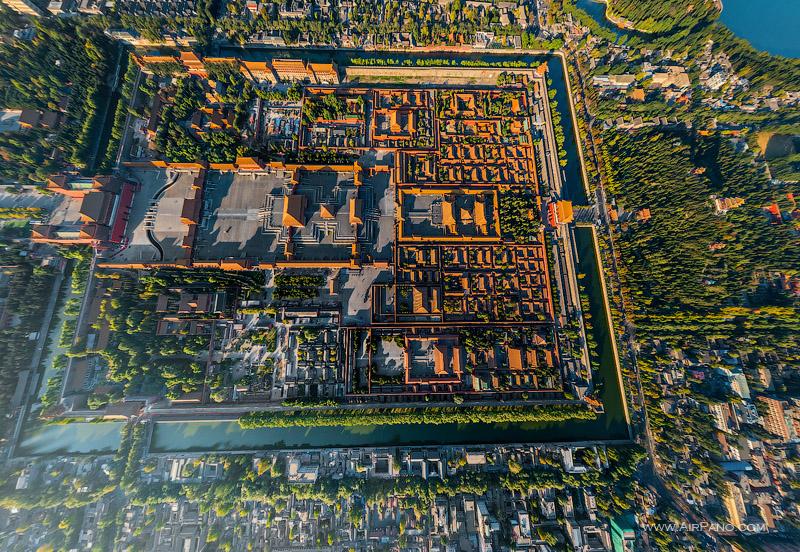 Aerial view of the Forbidden City