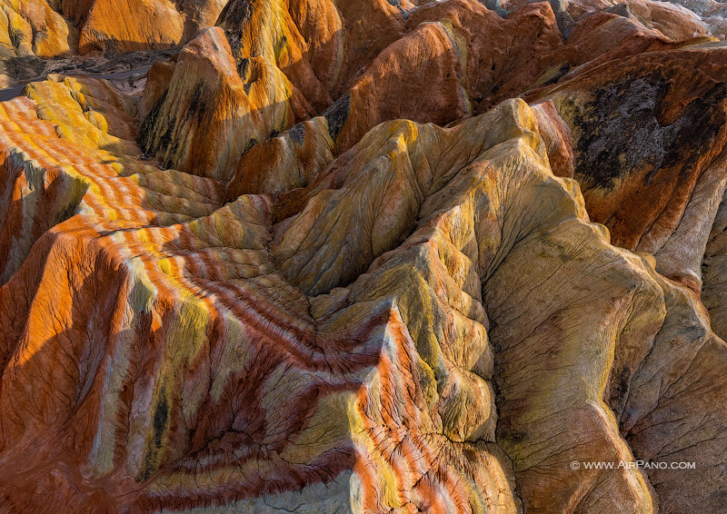 Colourful mountains of the Zhangye Danxia Geopark, China