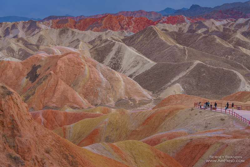 Colourful mountains of the Zhangye Danxia Geopark, China