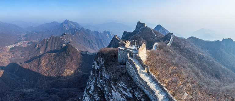 Great Wall of China. Jiankou and Jiaoshan
