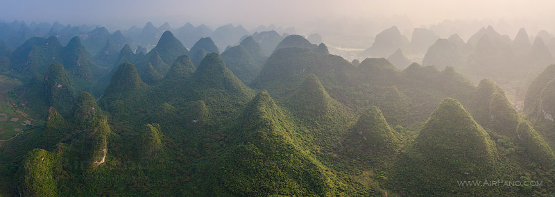 Mountains near the Yangshuo city