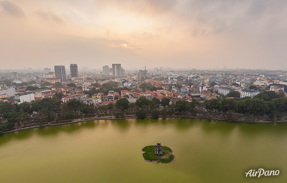 Tortoise Tower in the South of Hoan Kiem Lake