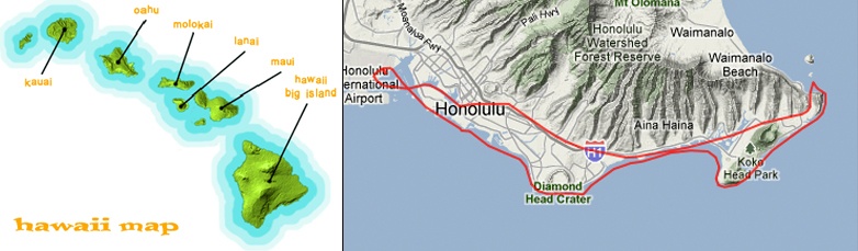 hawaii map