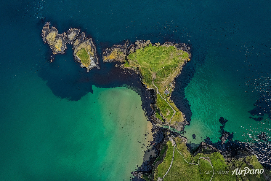 Above the Carrick-a-Rede Rope Bridge