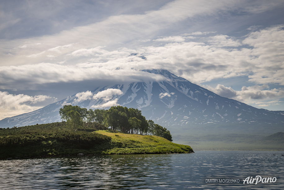 Bianki Island and Kronotsky volcano