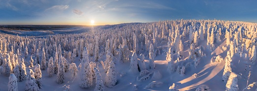 Snowy Fairytale. Short version. Lapland, Finland