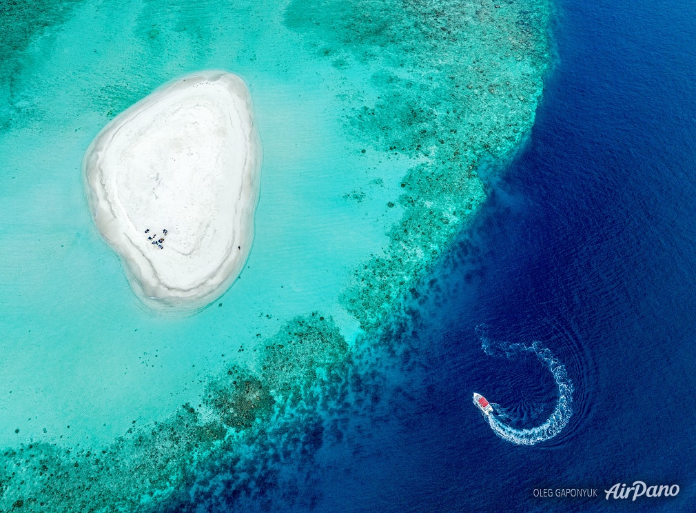 Over the sand bank