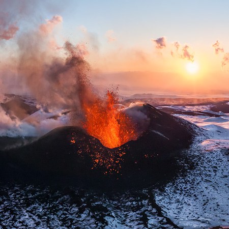 Volcano Plosky Tolbachik, Kamchatka, Russia, 2012