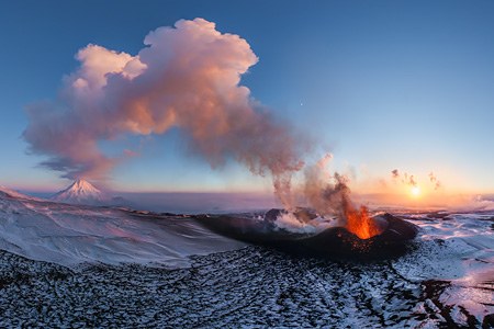 Plosky Tolbachik Volcano Eruption, Kamchatka, Russia