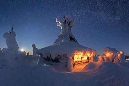 Trip to Lapland. Snowy Fairytal. Finland