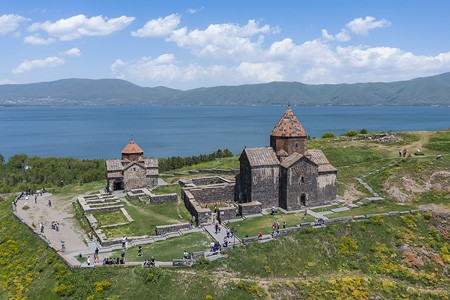 Sevan Lake, Sevanavank Monastery, Armenia