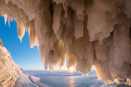 Baikal Ice. Timelapse