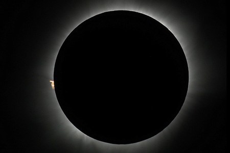 Solar eclipse on Tidore island