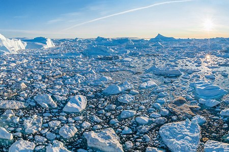 Icebergs of Greenland. Part I
