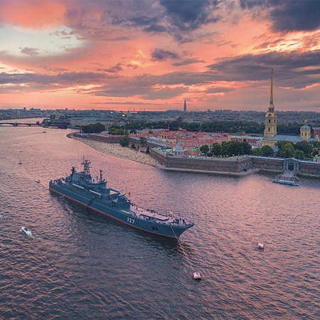 Rehearsal of the Russian Navy parade 2017