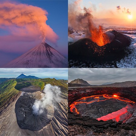 Best Volcanoes around the World from above