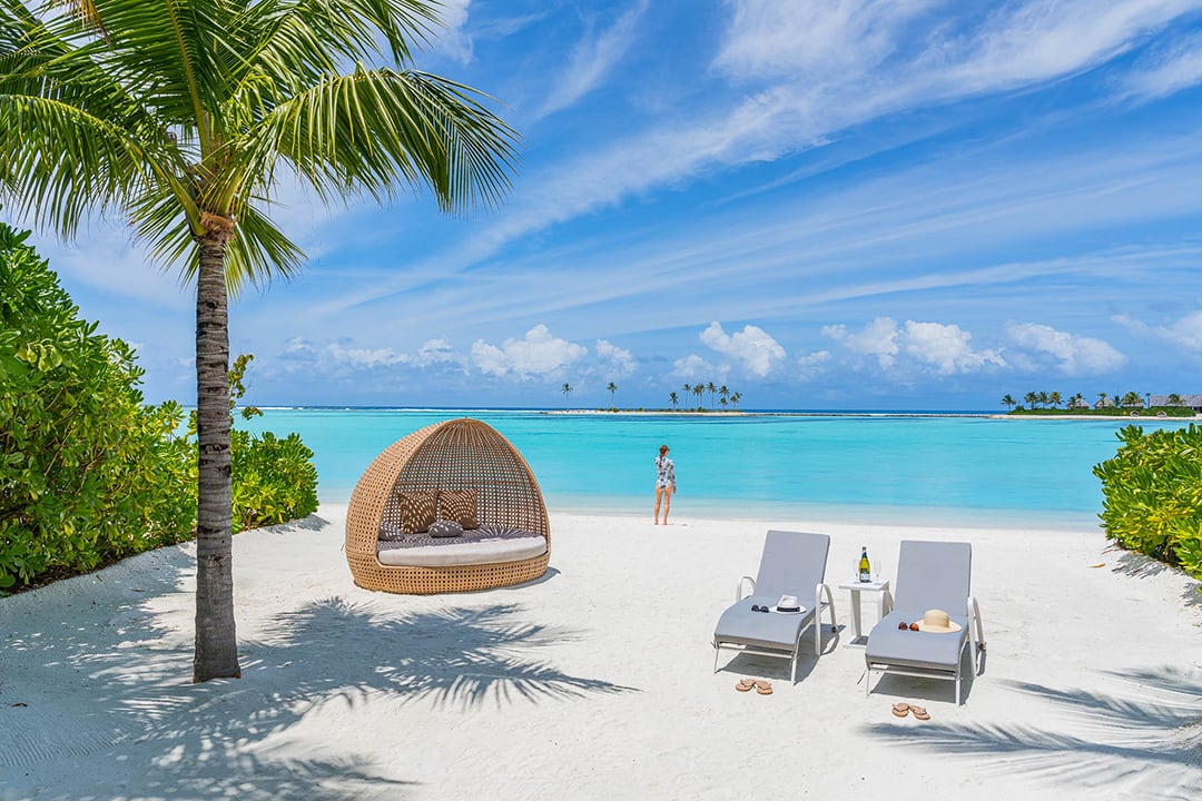 Maldivian Paradise, Tropical Beach Relaxation Maldivian Paradise, Tropical Beach Relaxation