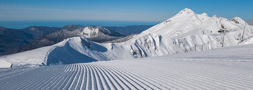 Rosa Khutor Ski Resort. Southern slope. Sochi, Russia