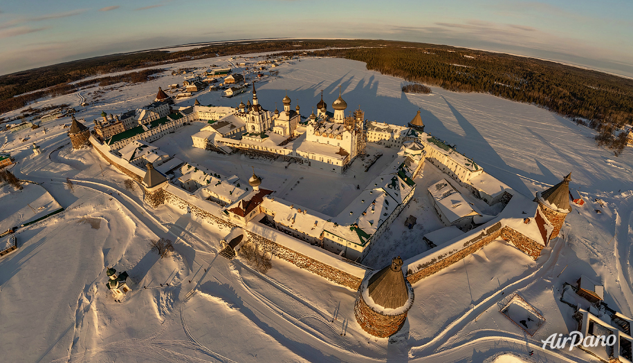 Solovetsky Monastery in winter