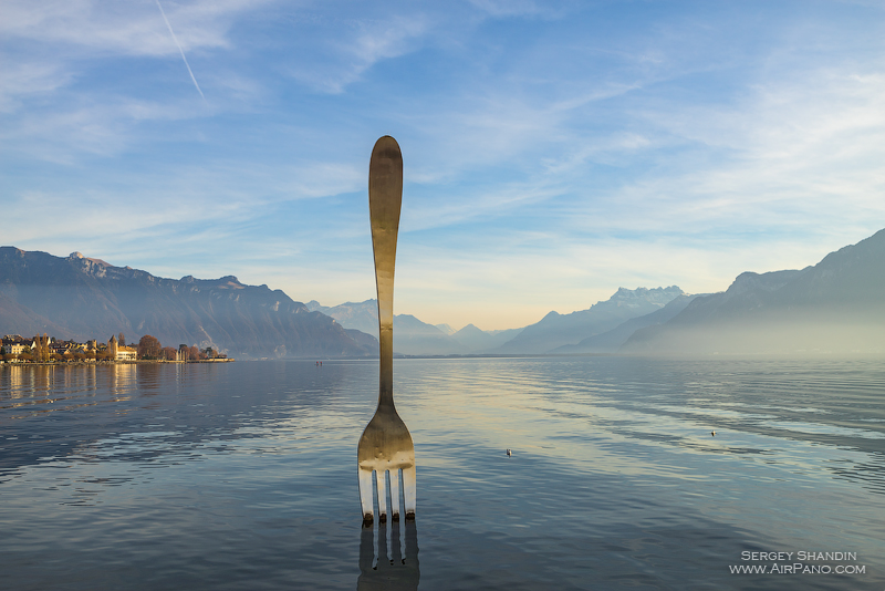 Fork of Vevey، بنای تاریخی در دریاچه ژنو، Vevey