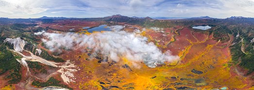 Uzon volcanic caldera, Kamchatka, Russia