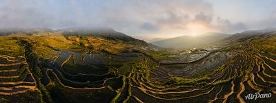 Panorama of Samaba Terraces Panorama of Samaba Terraces