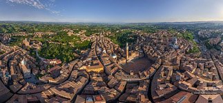 Bird's-eye view of Siena #3