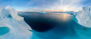 Near iceberg with arch