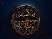 Octavio Frias de Oliveira bridge at night