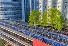 Europe's largest bicycle parking at Central Station