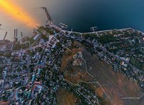 Above the mount Mithridat, Kerch city