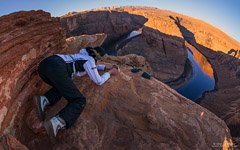 Photoshooting of the Horseshoe Bend of the Colorado River