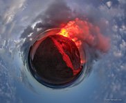 Kilauea volcano. Planet