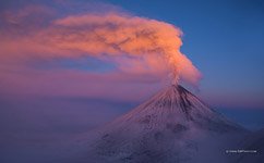 Volcano Klyuchevskaya Sopka, Kamchatka, Russia