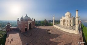 Taj Mahal from the north-east