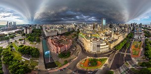 Overcast above the city center