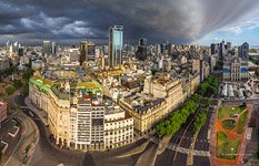 Overcast above the city