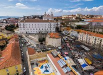 City view. Monastery of São Vicente de Fora