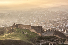 The fortress wall and the medina of Fez