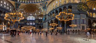 Inside the Hagia Sophia