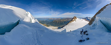Mont Blanc du Tacul uprising crack #2
