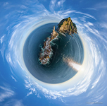 Lighthouse at Cape Aniva. Planet