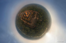 Planet of the Angkor Wat temple