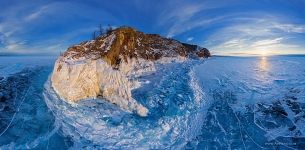 Ice at the Budun Cape, Baikal Lake, Russia Ice at the Budun Cape, Baikal Lake, Russia